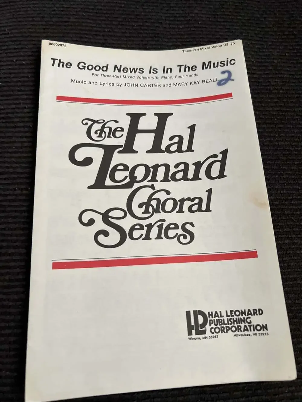 Hal Leonard (08602975) Choral Music: The Good News Is In The Music-3-Part-Qty.12